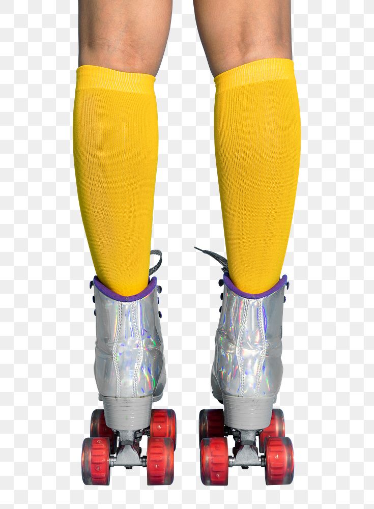 Legs in a roller skates shoes transparent png