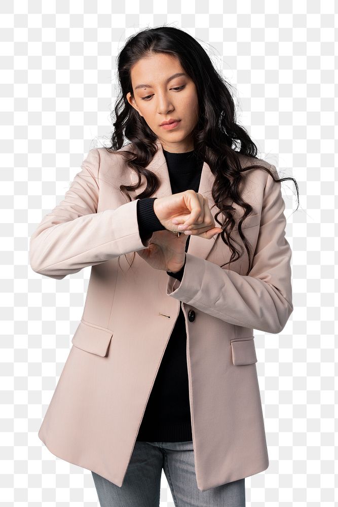 Middle eastern woman in a blazer transparent png