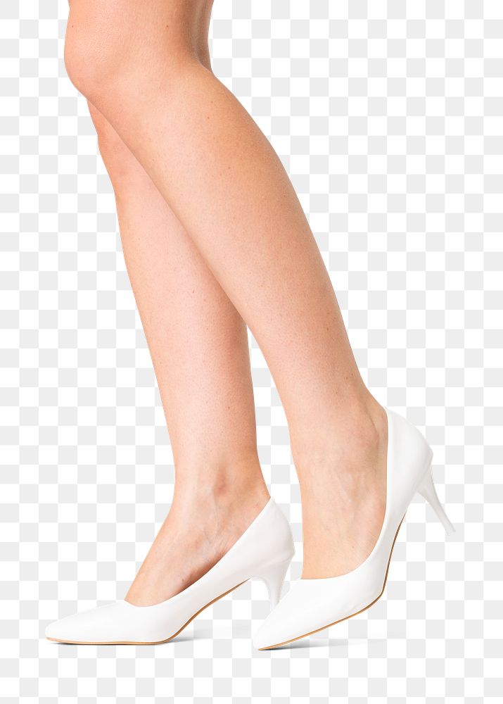 Png kitten heel shoes mockup white women&rsquo;s fashion
