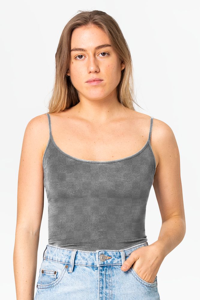 Tank top png mockup transparent women&rsquo;s summer apparel