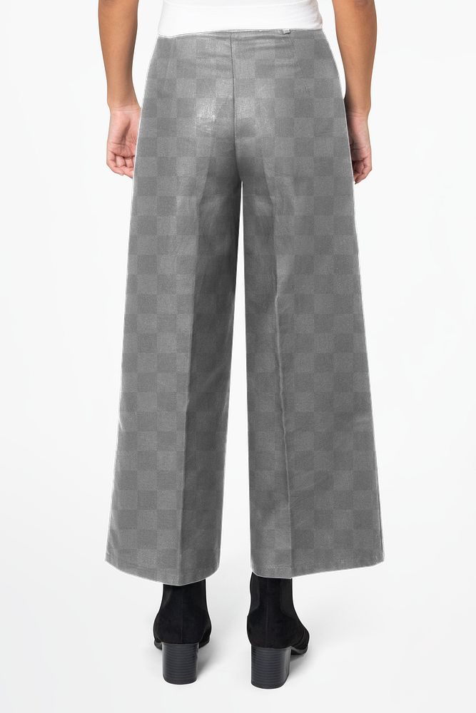 Png a-line pants mockup transparent women&rsquo;s casual wear fashion