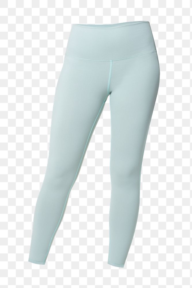 Png blue leggings mockup women&rsquo;s sportswear