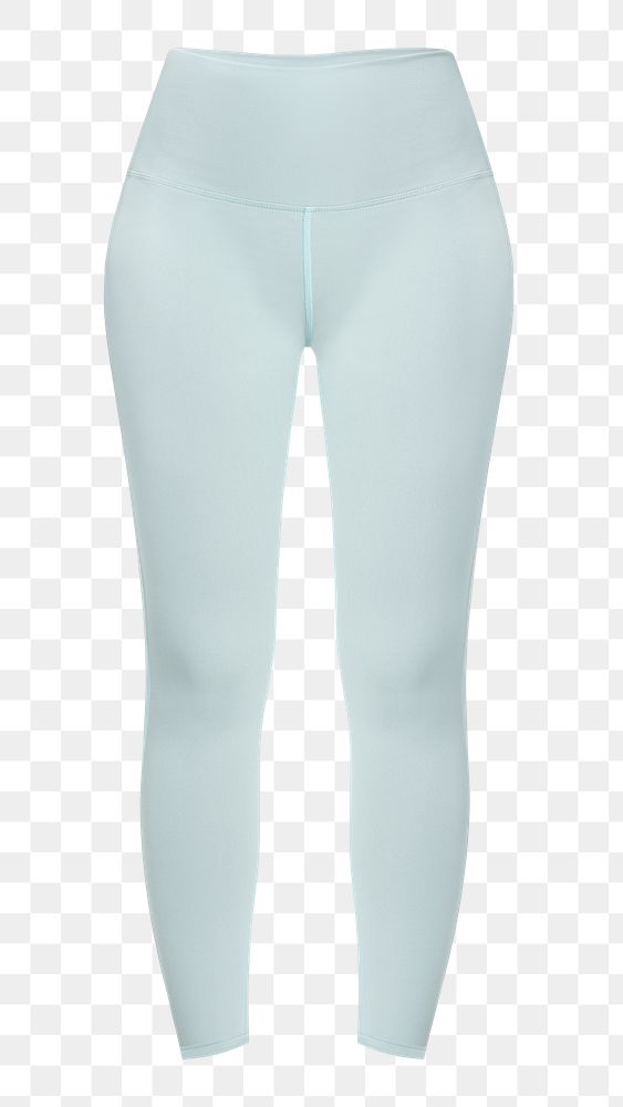 Png blue leggings mockup women&rsquo;s sportswear