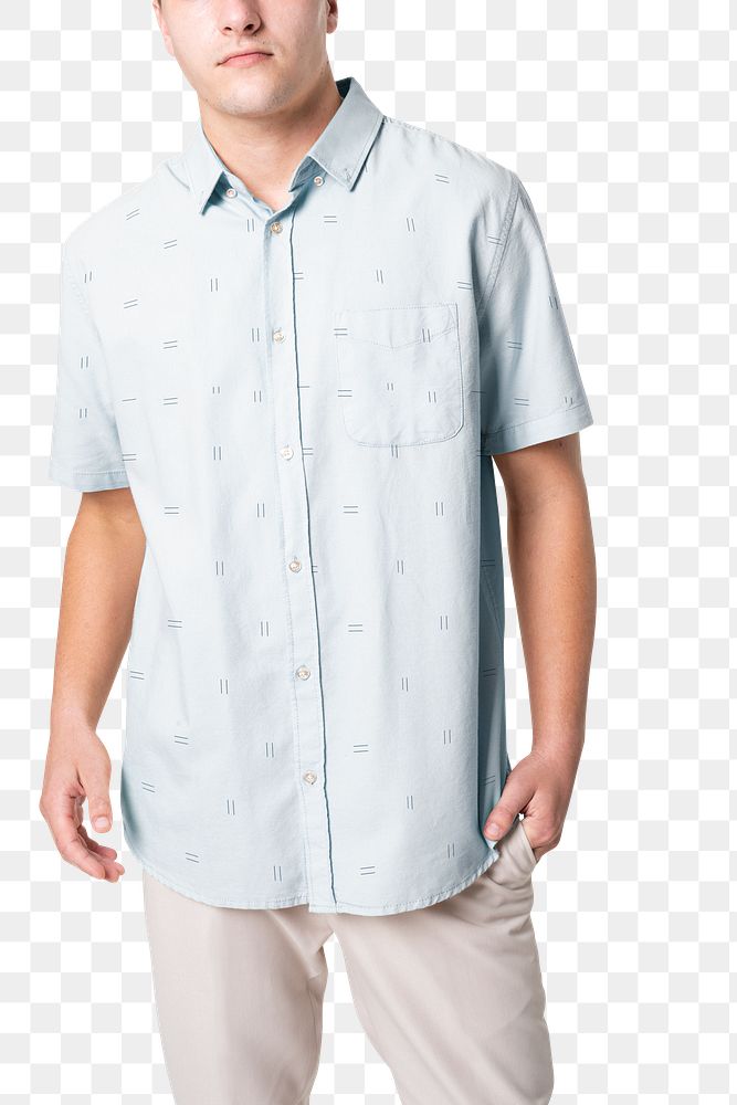 Png men&rsquo;s shirt mockup transparent background