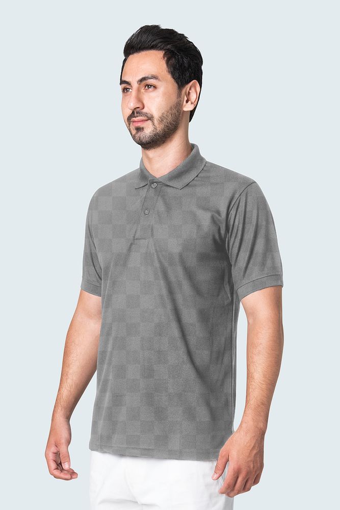 Png polo shirt mockup transparent men’s casual business wear