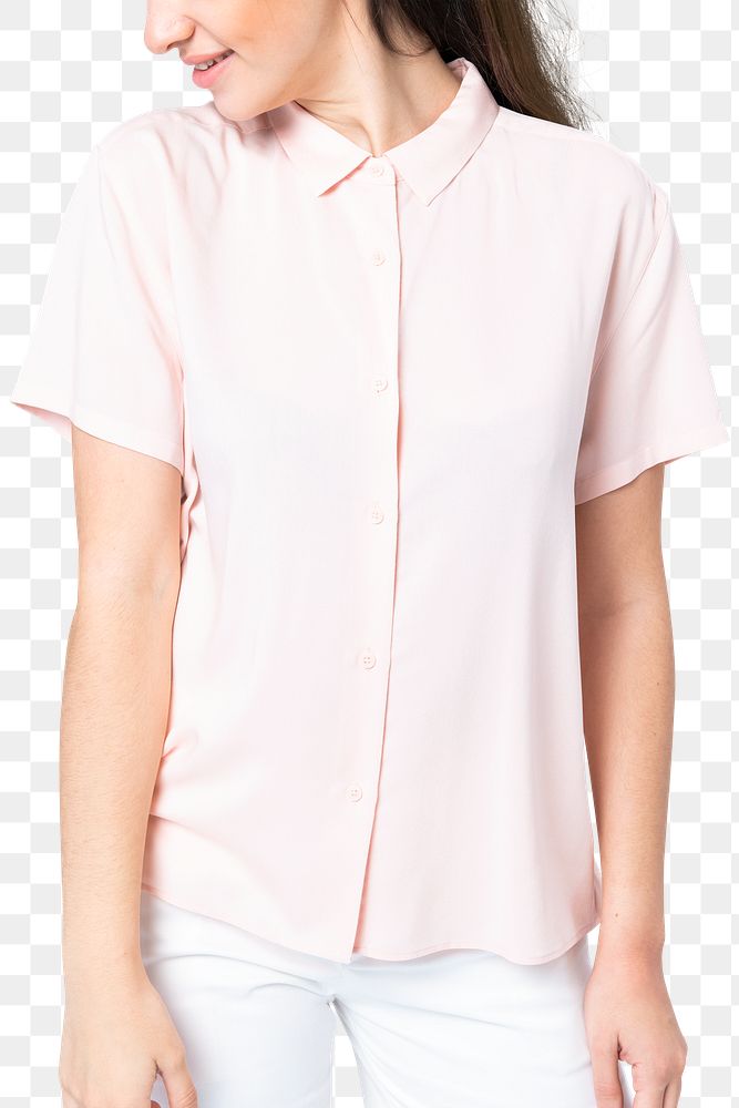Png women&rsquo;s shirt mockup transparent background