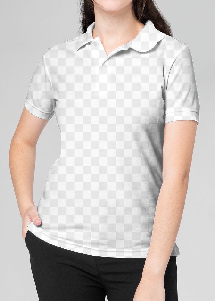 Png polo shirt mockup transparent men’s casual business wear