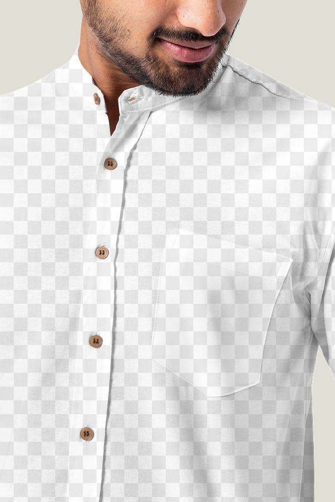 Png men&rsquo;s shirt transparent mockup apparel studio shoot