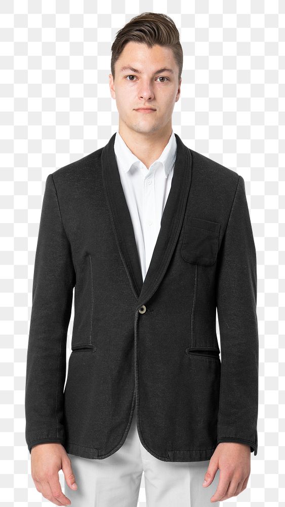 Suit png mockup black men&rsquo;s formal wear fashion