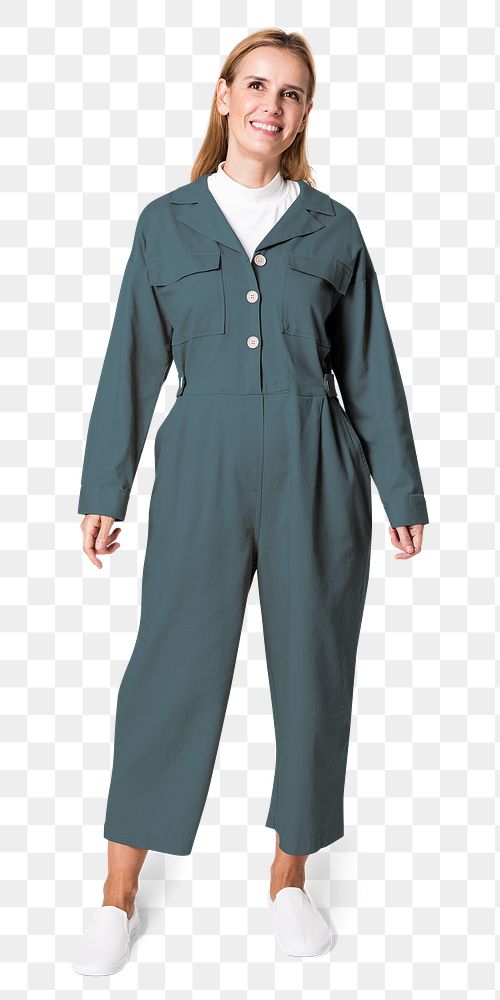 Png dark gray jumpsuit mockup womenswear
