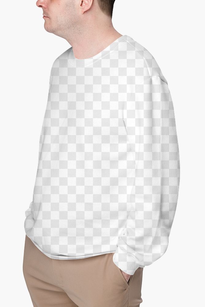 Png sweater mockup transparent close-up