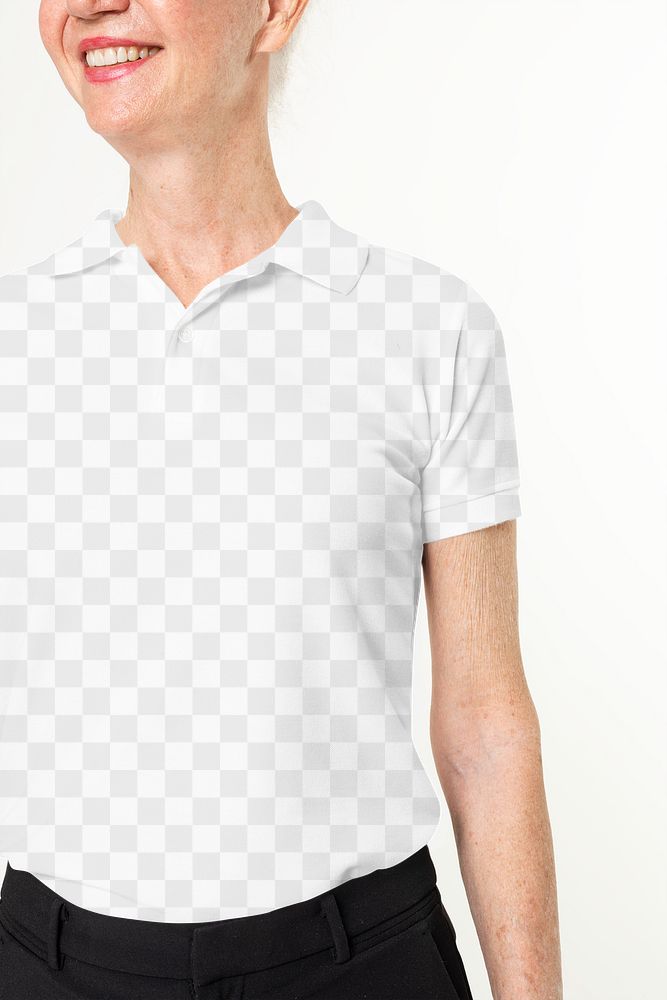 Polo shirt png mockup transparent size inclusive casual apparel close up