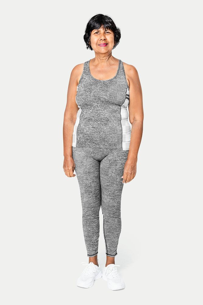 Tank top png mockup and yoga pants transparent sportswear apparel