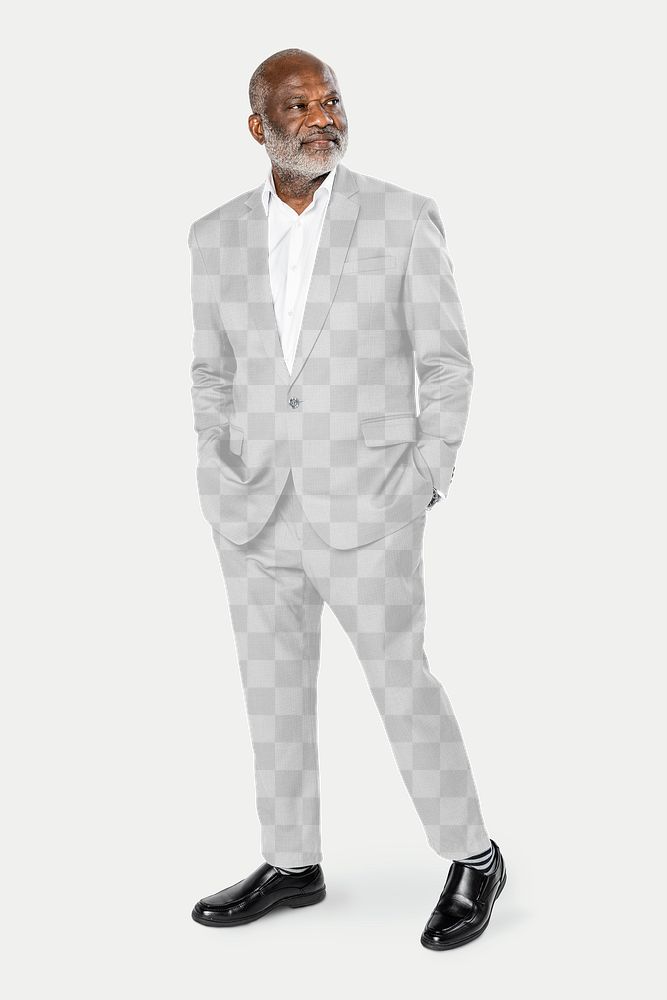 Business suit png transparent mockup formal apparel