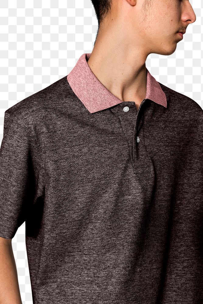 Png polo shirt mockup transparent basic youth apparel shoot