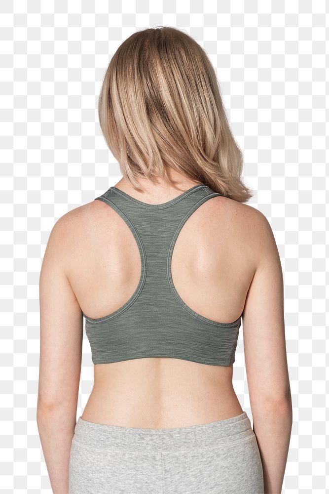 Png girls&rsquo; sports bra mockup green activewear photoshoot