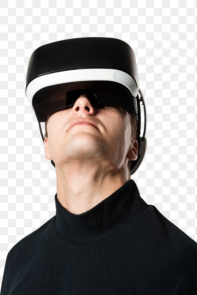VR headset png mockup entertainment technology