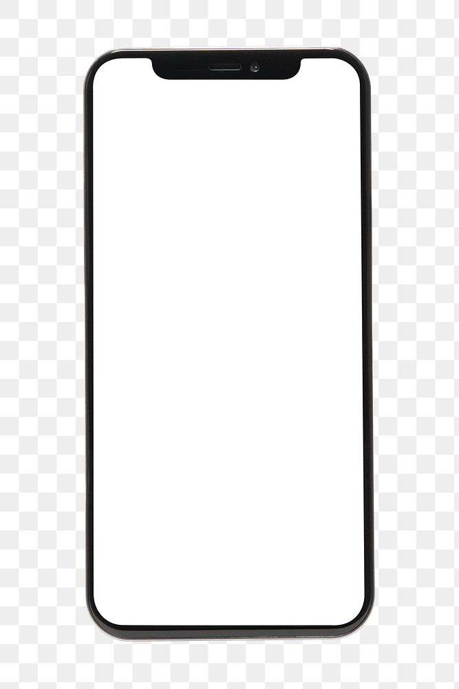 Smartphone white screen mockup png innovative future technology