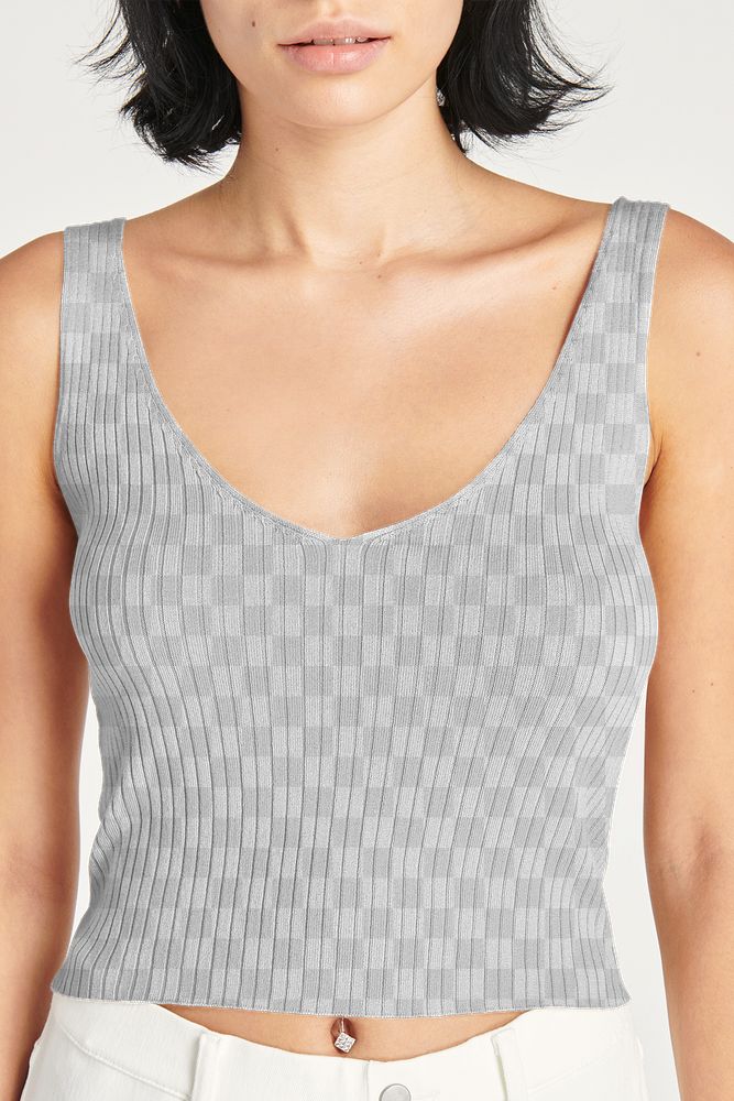 Png women's tank top outfit mockup