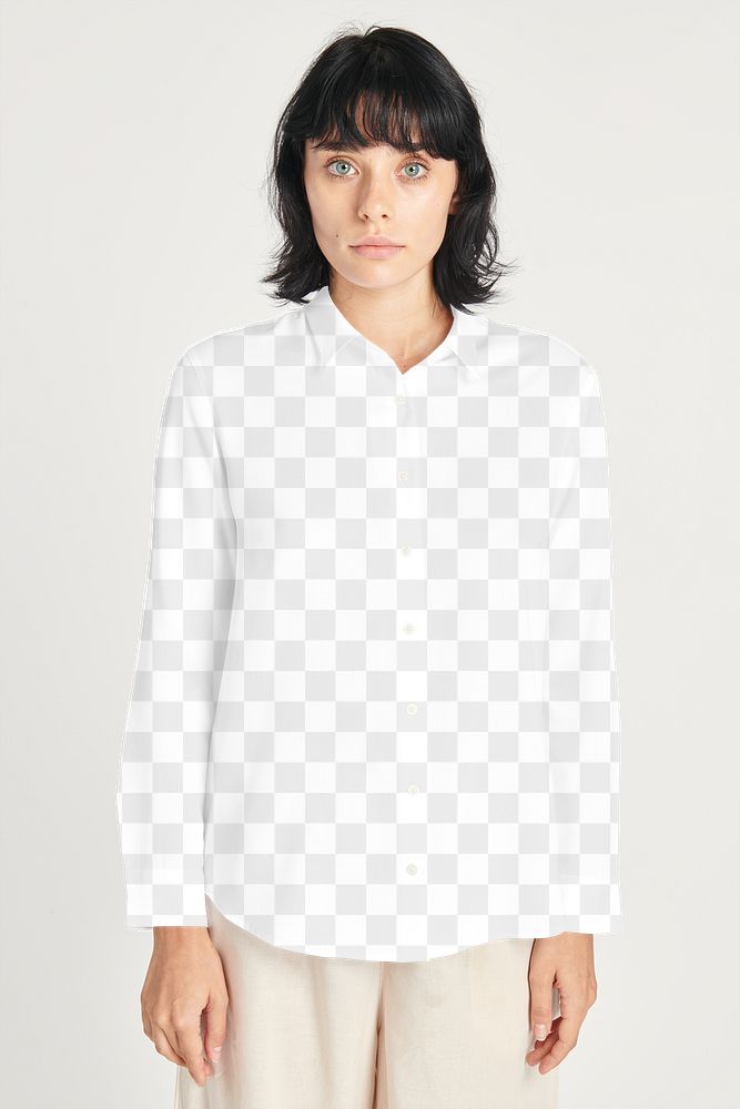 Png women's blouse mockup