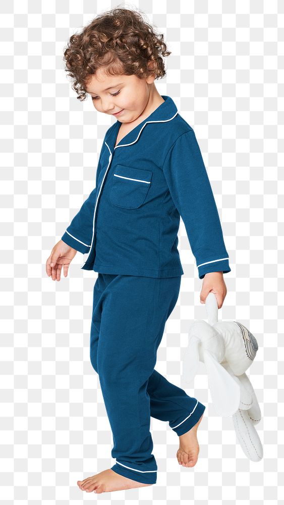 Png kid in a pajamas mockup
