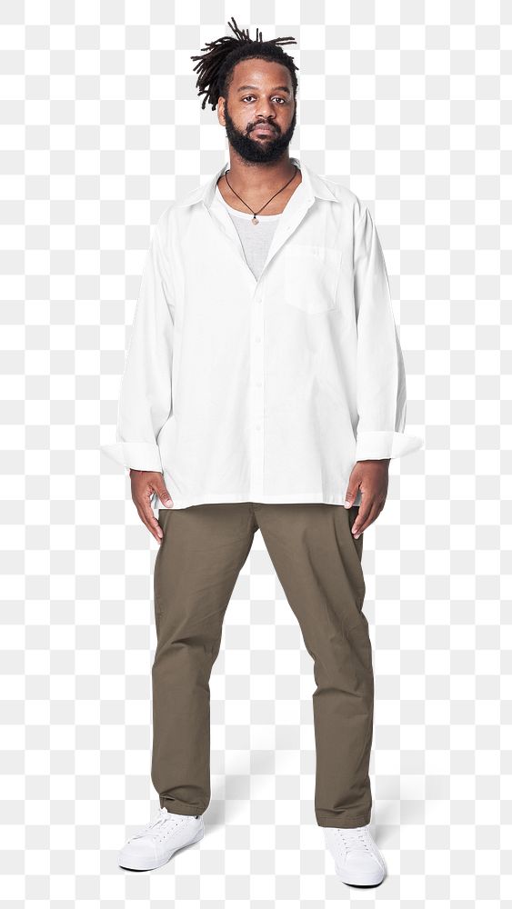 Plus size white shirt apparel png mockup body positivity shoot