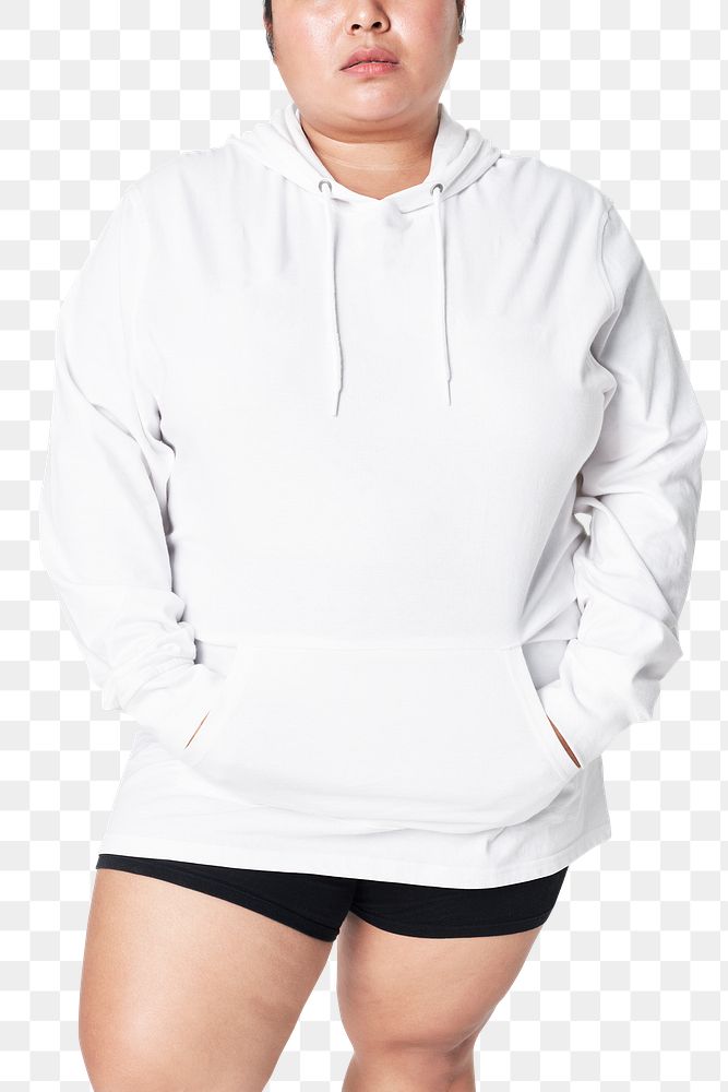 Women's purple hoodie mockup png fashion shoot in studio