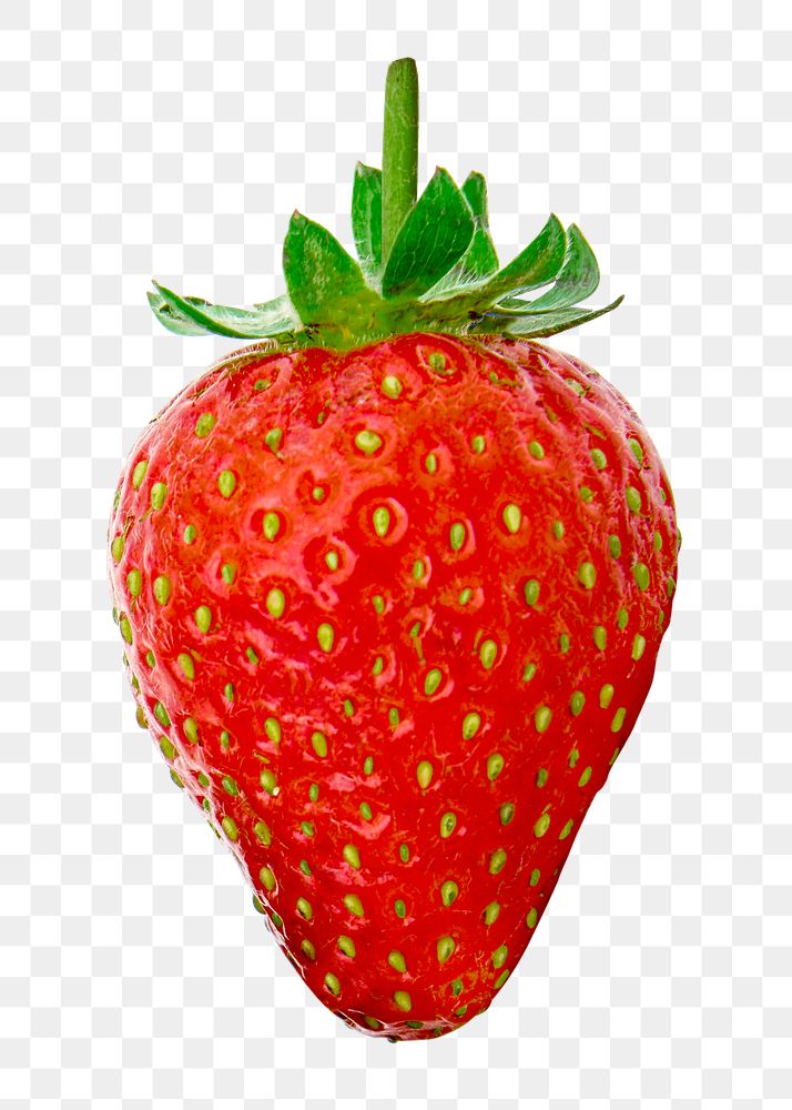 Fresh strawberry png clipart, delicious fruit on transparent background