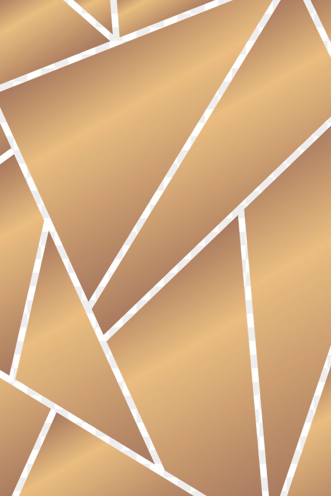 Geometric pattern png gold background