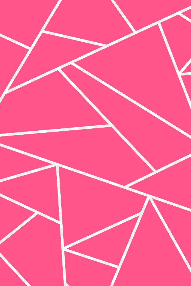 Hot pink geometric png triangle background