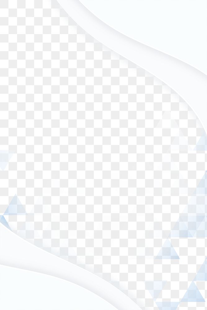 White png border, modern business design in transparent background
