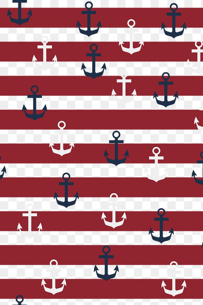 Anchor PNG background, transparent sailor pattern