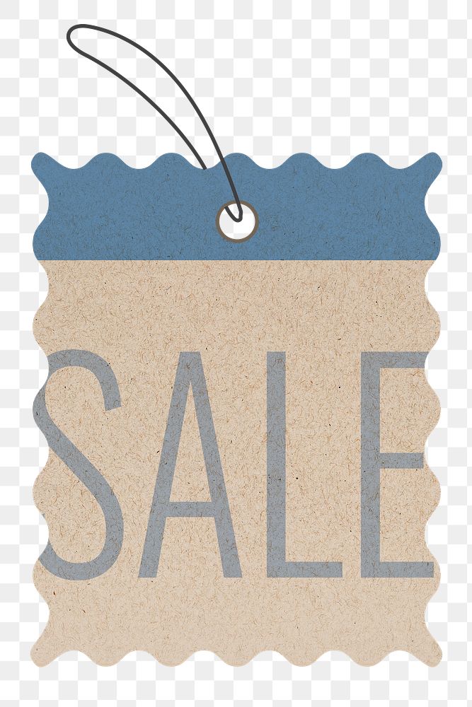 Eco shopping tag png sticker, sale transparent clipart