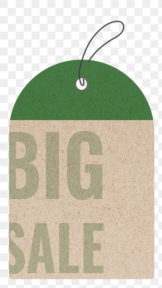 Big sale png badge sticker, shopping clipart transparent