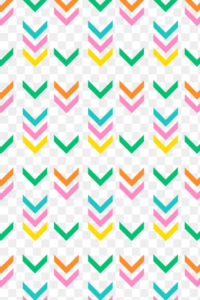Tribal pattern background png transparent, colorful zigzag, creative design