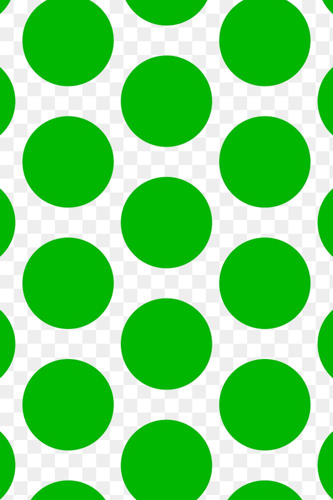 Colorful pattern background png transparent, cute polka dot in green