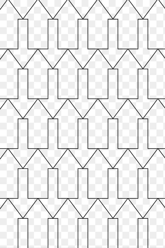 Arrow pattern background png transparent, abstract geometric design