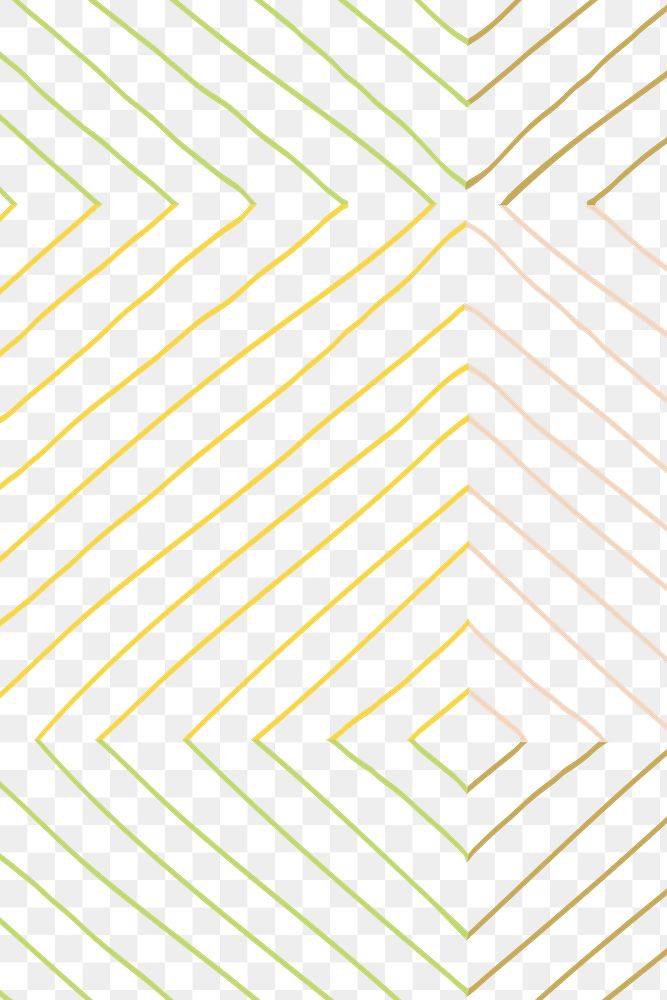 Striped doodle pattern png, transparent background, minimal design