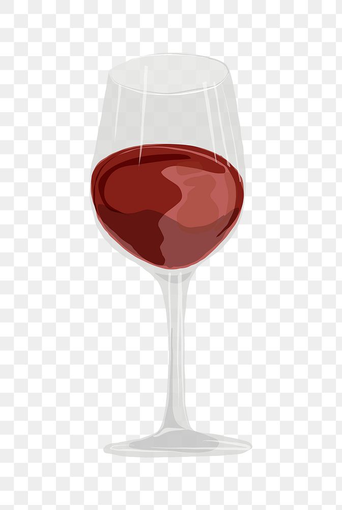Red wine png clipart, alcoholic drinks illustration