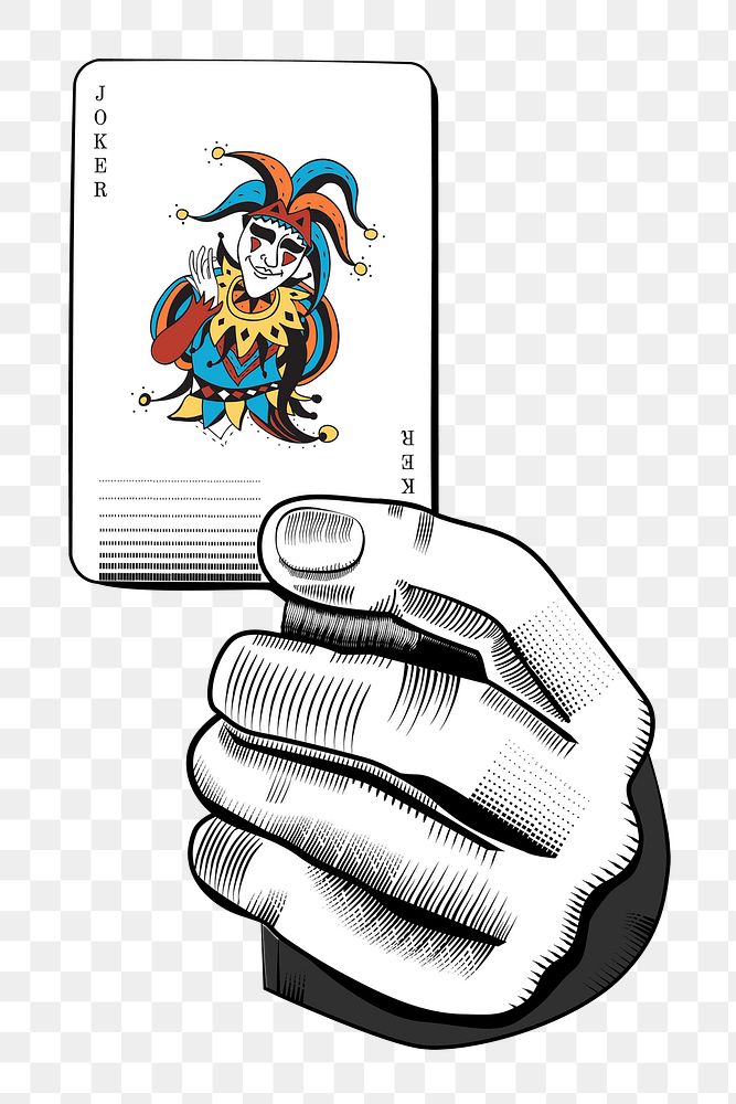 Casino joker playing card png