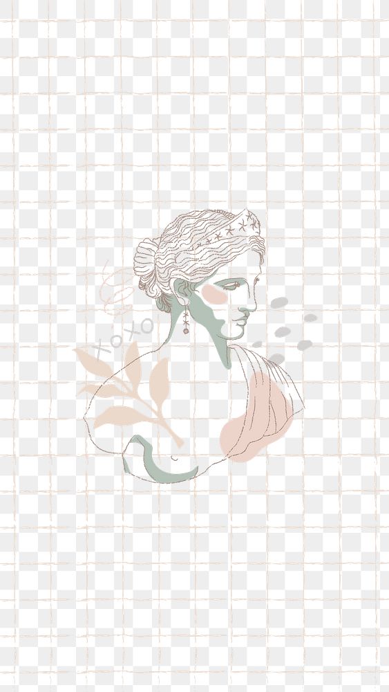 Aesthetic png transparent background, Greek goddess