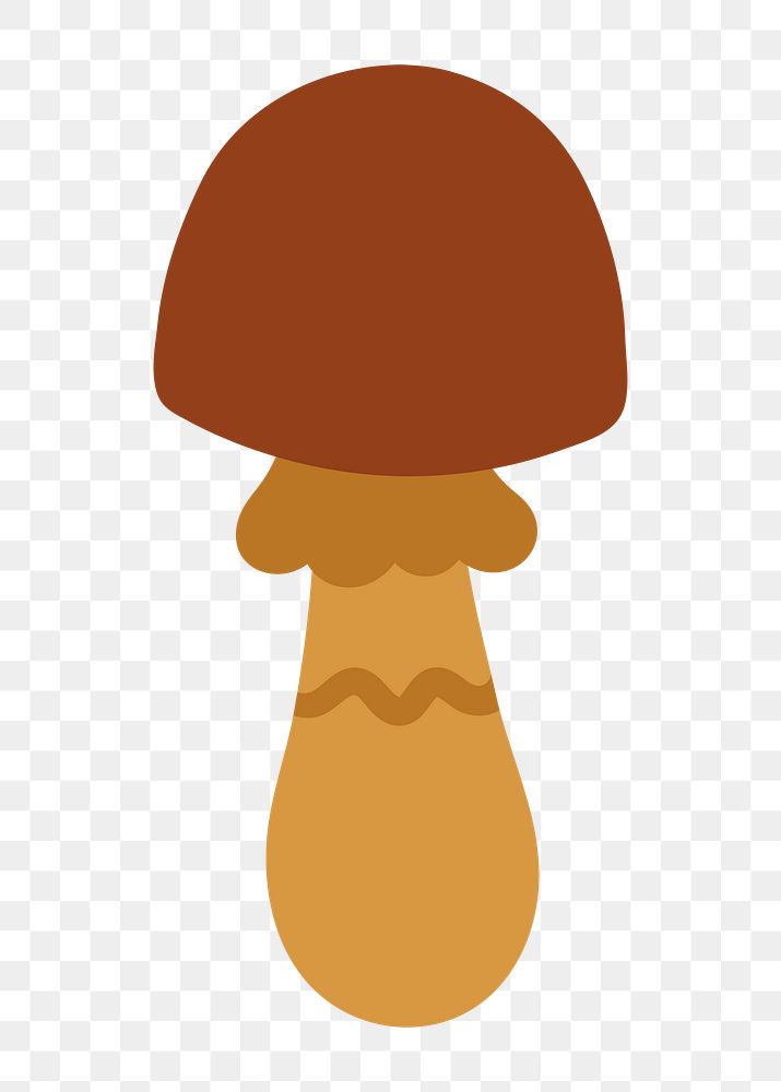 Mushroom png sticker, nature illustration, transparent background
