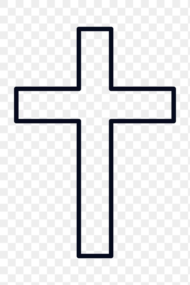 The Christian cross design element