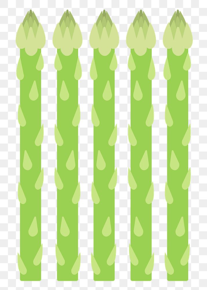 Png pastel asparagus vegetable sticker cartoon clipart