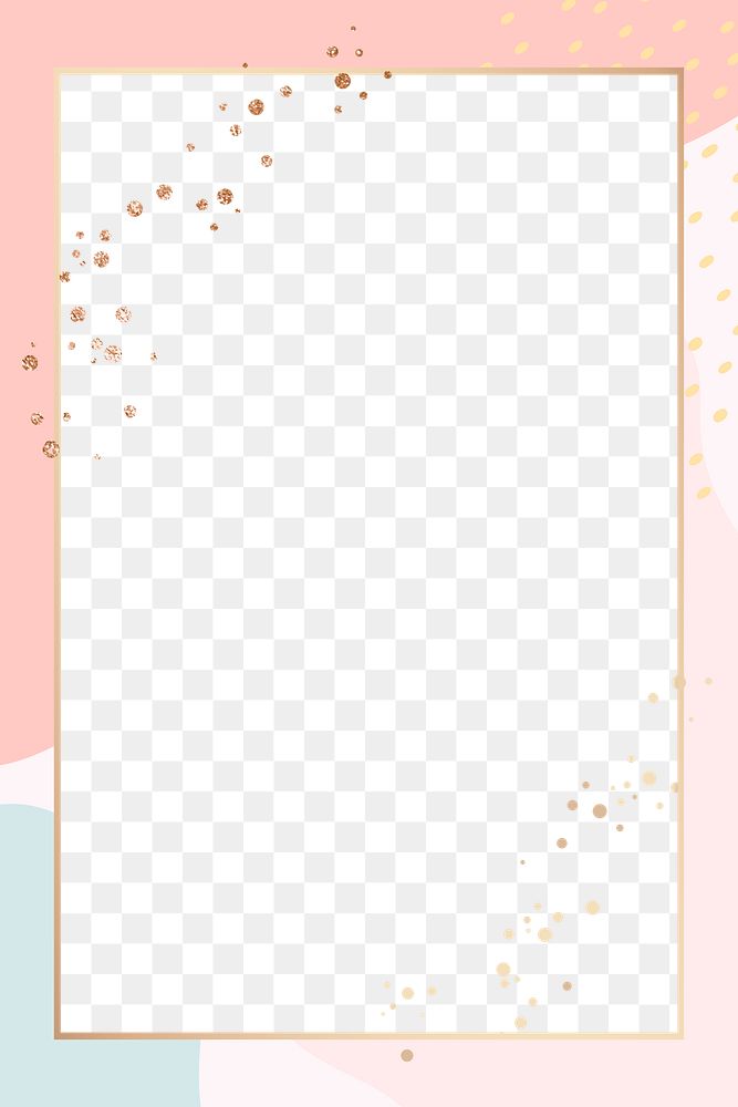 PNG frame pink peach pastel color