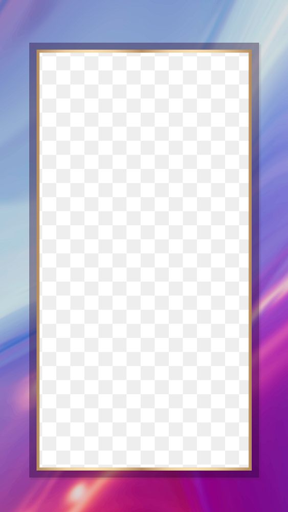 Png frame colorful blue and pink border