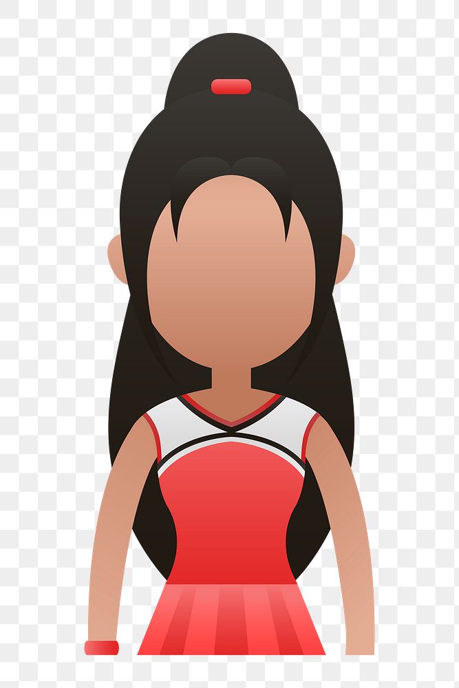 Cheerleader avatar transparent png