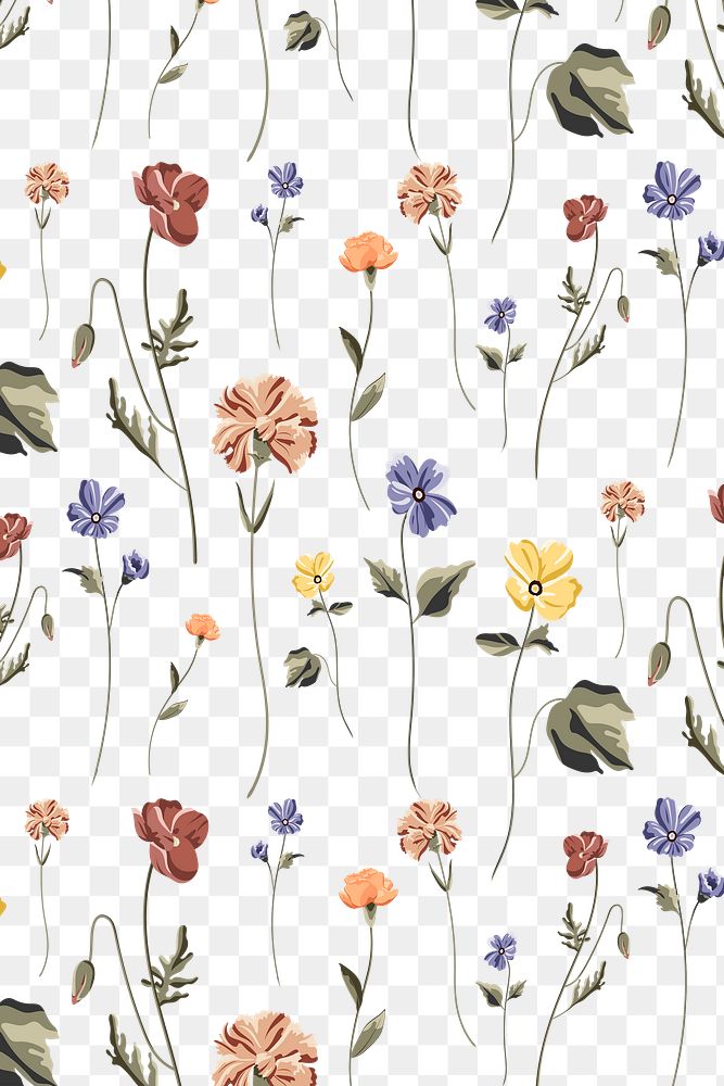 Colorful flowers illustration design element