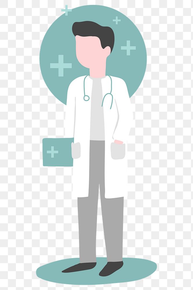 Doctor, medical healthcare pfrofessional character transparent png