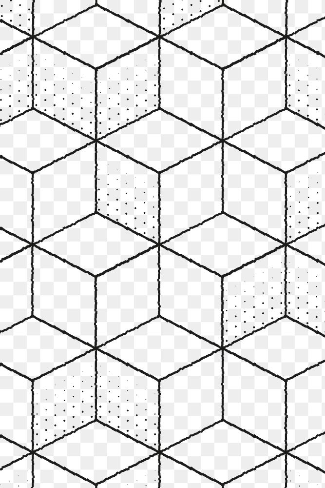 Black cubic patterned background design element